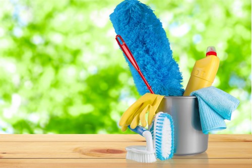 End of tenancy cleaning in a West Hampstead flat kitchen