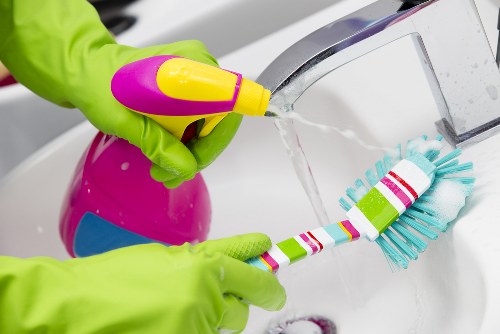 Safe chemical handling in a carpet cleaning operation