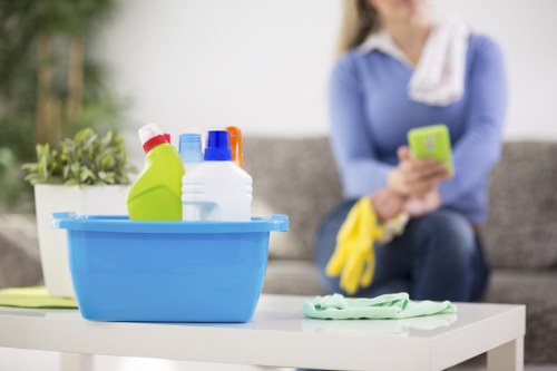 Commercial after builders cleaning in a Westhampstead office or retail space