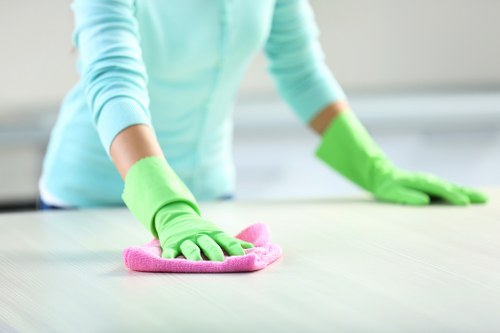 Careful spot treatment on carpet in a West Hampstead flat