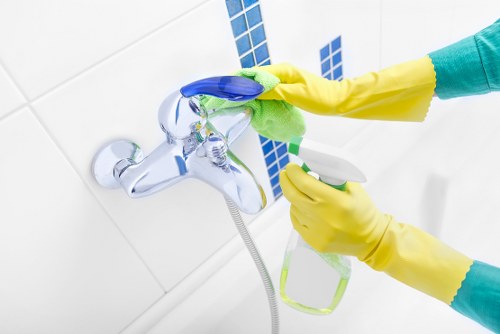 Deep cleaning a kitchen during a one-off clean in Westhampstead